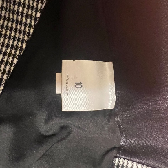 Express/Size 10/Black and white/Editor Straight pant - Picture 4 of 5